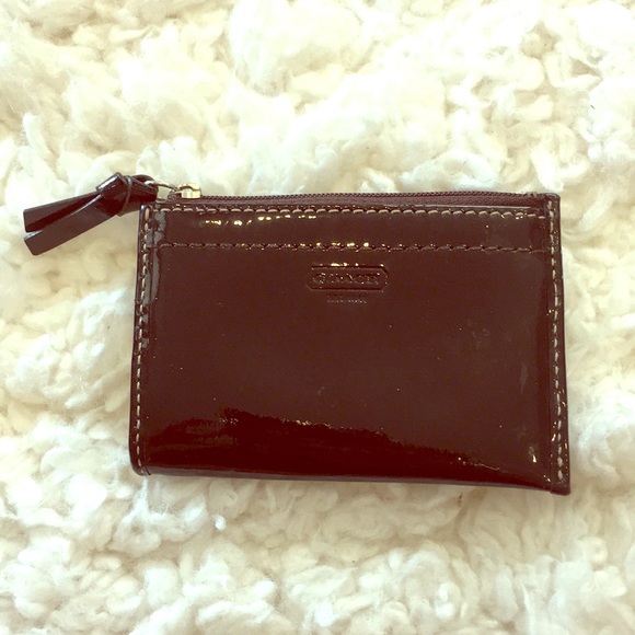 Coach Handbags - Coach Patent Keychain Wallet
